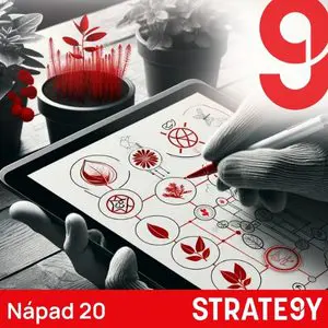 Programátor navrhuje mobilní aplikaci – technický podnikatelský nápad.