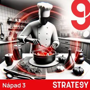 Kuchař připravující jídlo v profesionální kuchyni – ilustrace podnikatelského nápadu na služby osobního nebo soukromého kuchaře.