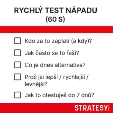 Podnikatelské nápady 2026: které mají skutečný potenciál? 2 Rychlý test podnikatelského nápadu: kdo zaplatí, alternativa a jak otestovat do 7 dnů